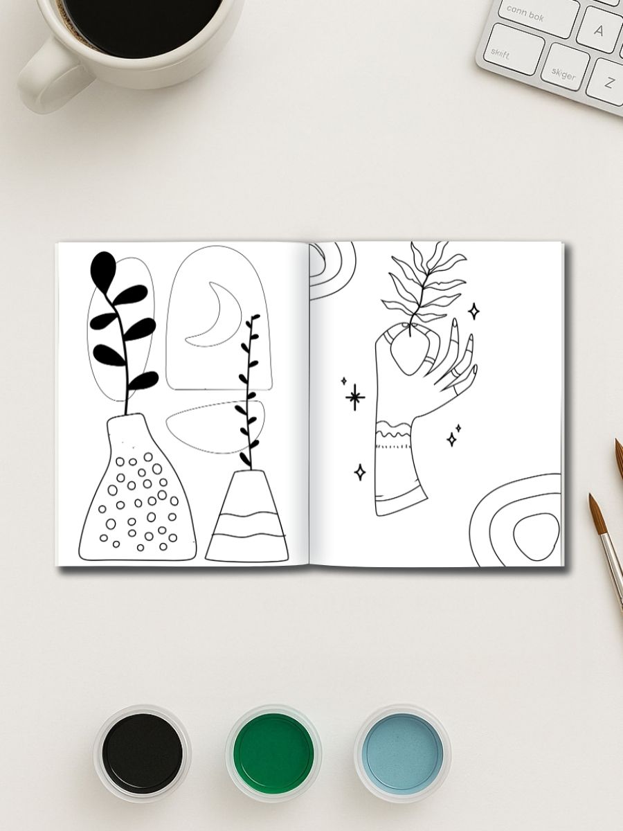 Boho Minimal – 110 Clean & Stylish Coloring Pages - Image 3