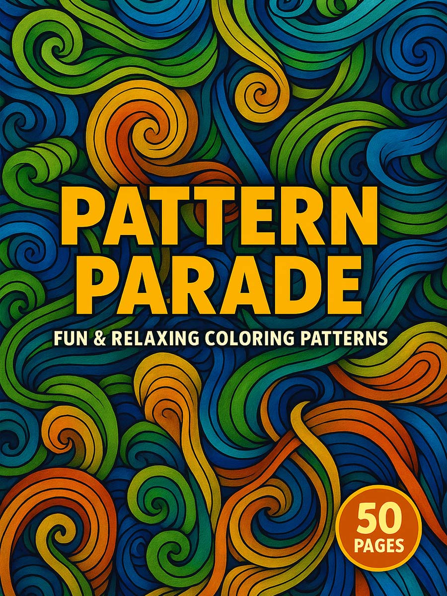 Fun Patterns For Coloring Pattern Parade – 50 Fun & Relaxing Coloring Patterns - Coloring Page Store