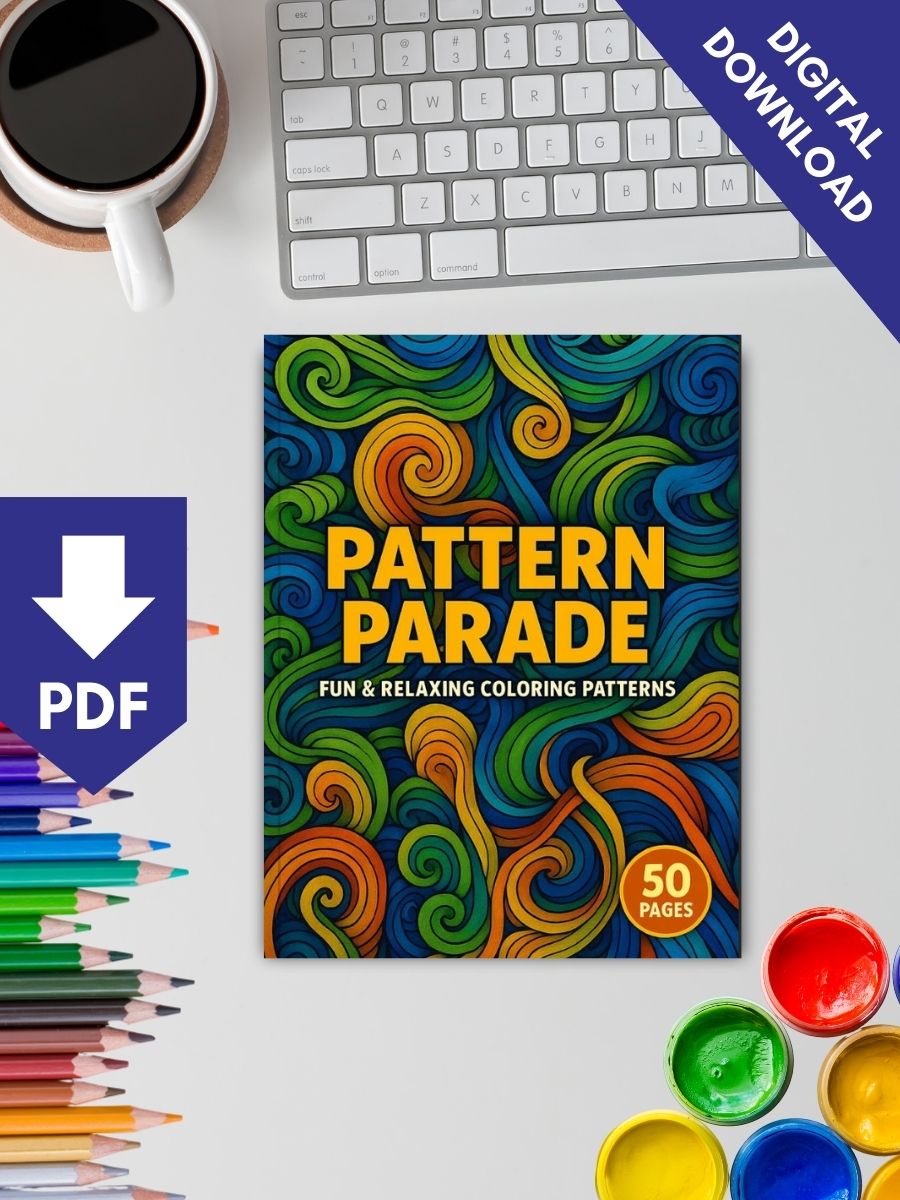 Pattern Parade – 50 Fun & Relaxing Coloring Patterns - Image 2