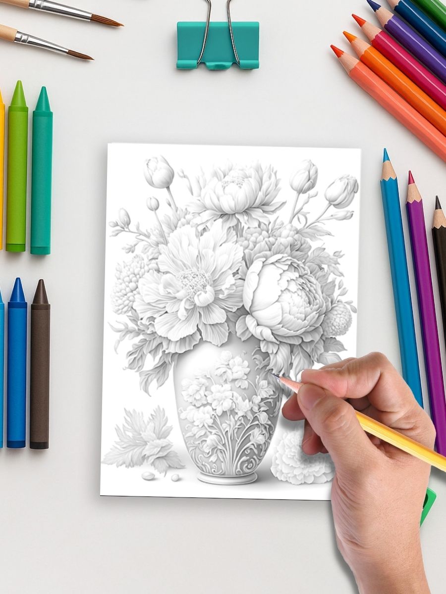 Blooming Grace – 75 Peonies, Magnolias & Basket Designs - Image 5