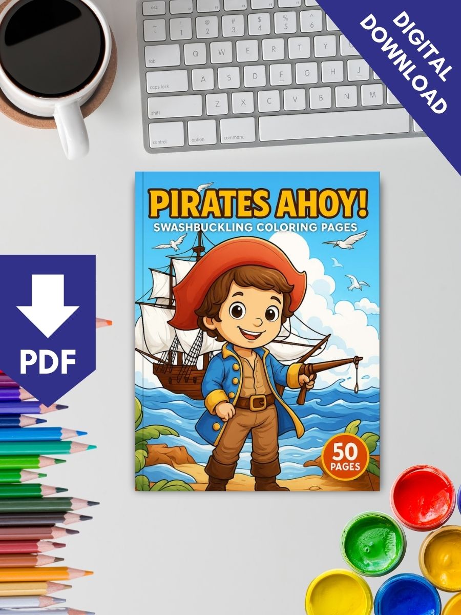 Pirates Ahoy! – 50 Swashbuckling Coloring Pages - Image 2